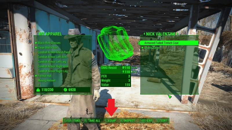 Fallout 4: How to Upgrade Nick Valentine Outfit