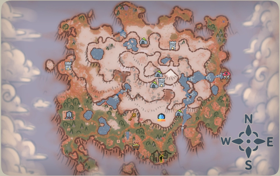 Luma Island: Maps for Key Locations