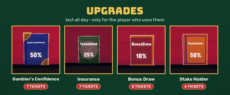 Upgrades in Gamble With Your Friends