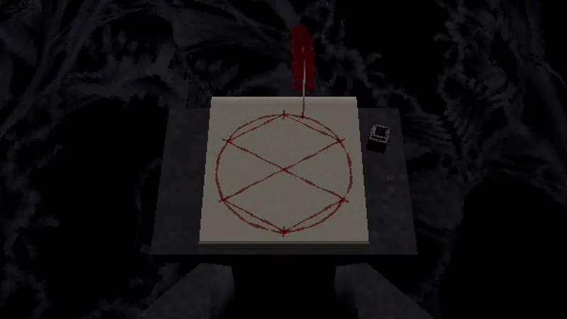 Finished third form: crossing lines inside the circle