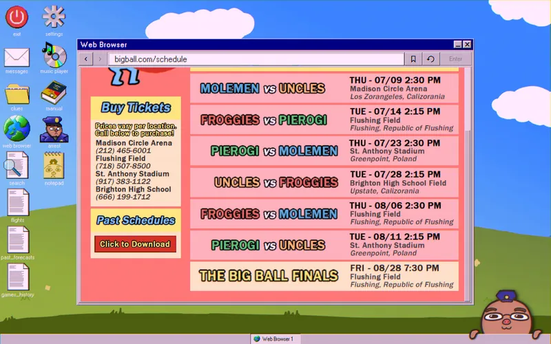 bigball.com game schedule