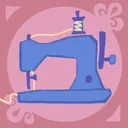 Achievement icon showing a sewing machine