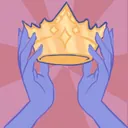 Achievement icon showing two hands holding a crown