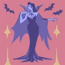 Achievement icon showing a vampire woman with bats