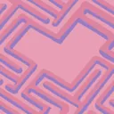 Achievement icon showing a hedge maze in a heart shape