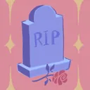 Achievement icon showing a gravestone with a rose