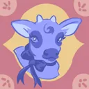 Achievement icon showing a cow with a bow