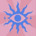 Achievement icon showing an eye inside a sun shape