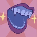 Achievement icon showing an open mouth with fangs