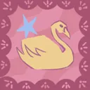 Achievement icon showing a swan
