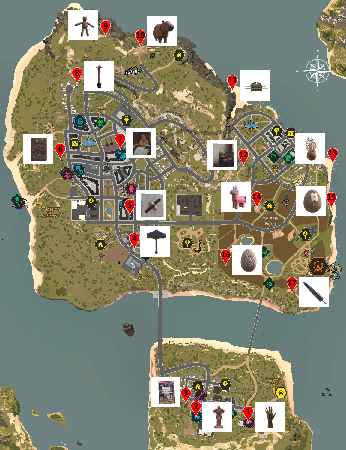Storage Hunter Simulator Epic Items Map