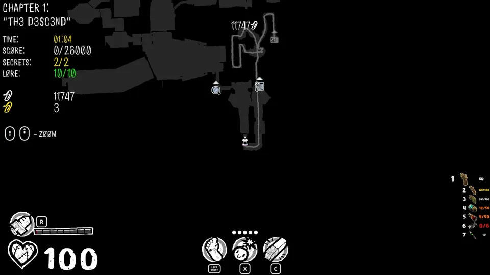 Chapter 1 map showing the secret's location