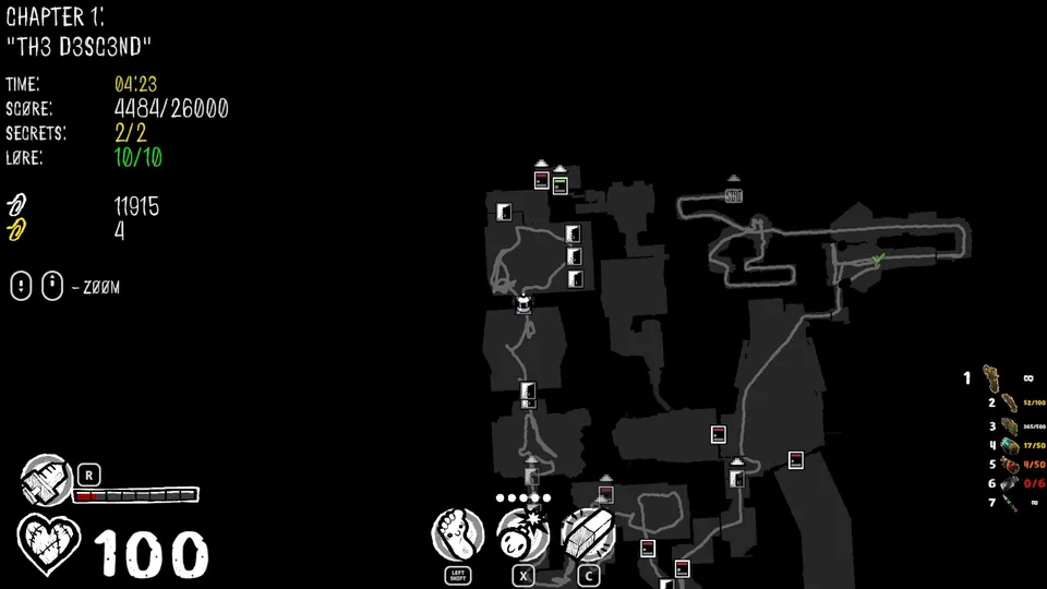 Chapter 1 map showing the secret's location