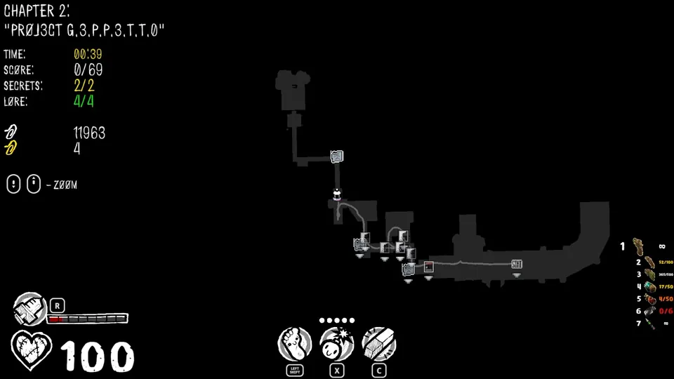 Chapter 2 map showing the secret's location