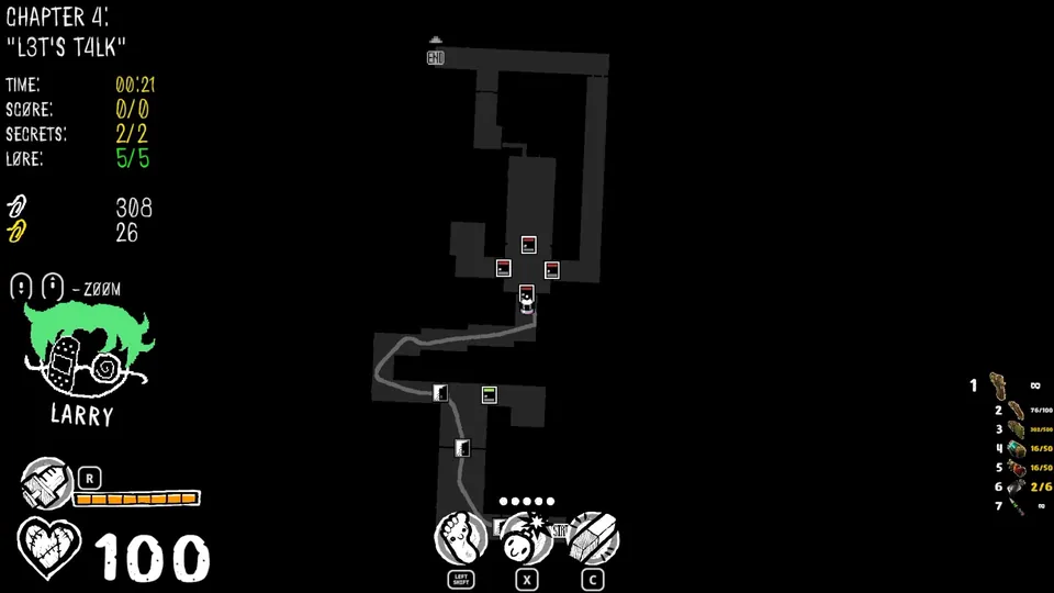 Chapter 4 map showing the secret's location