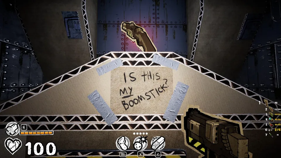 Is this my boomstick drawing in the SSG room