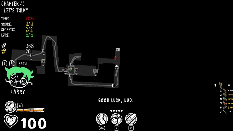 Chapter 4 map showing the secret's location