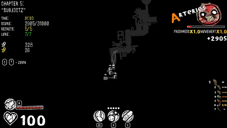 Chapter 5 map showing the secret's location