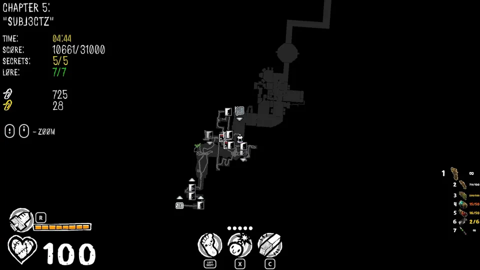 Chapter 5 map showing the secret's location