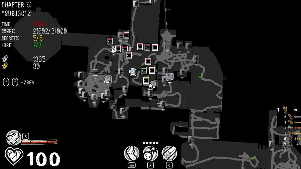 Chapter 5 map showing the secret's location