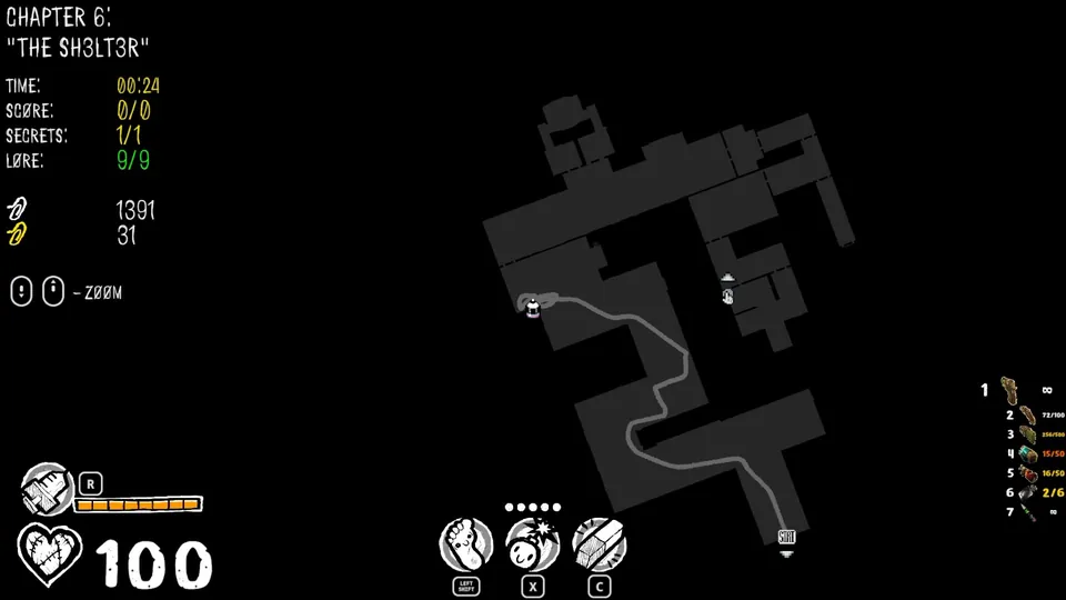 Chapter 6 map showing the lore location