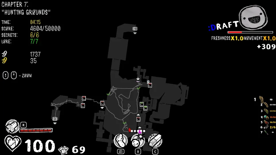Chapter 7 map showing the secret's location