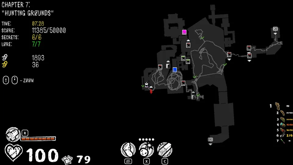Chapter 7 map showing the secret's location