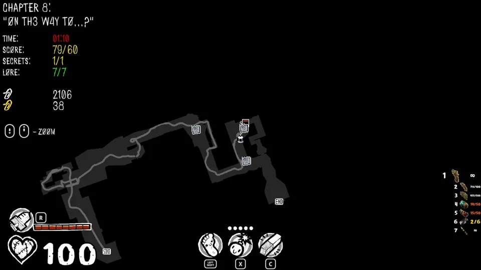 Chapter 8 map showing the secret's location