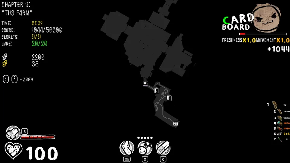 Chapter 9 map showing the secret's location