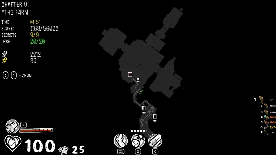 Chapter 9 map showing the secret's location