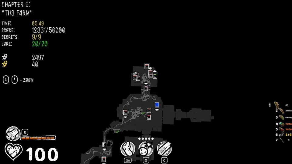 Chapter 9 map showing the secret's location