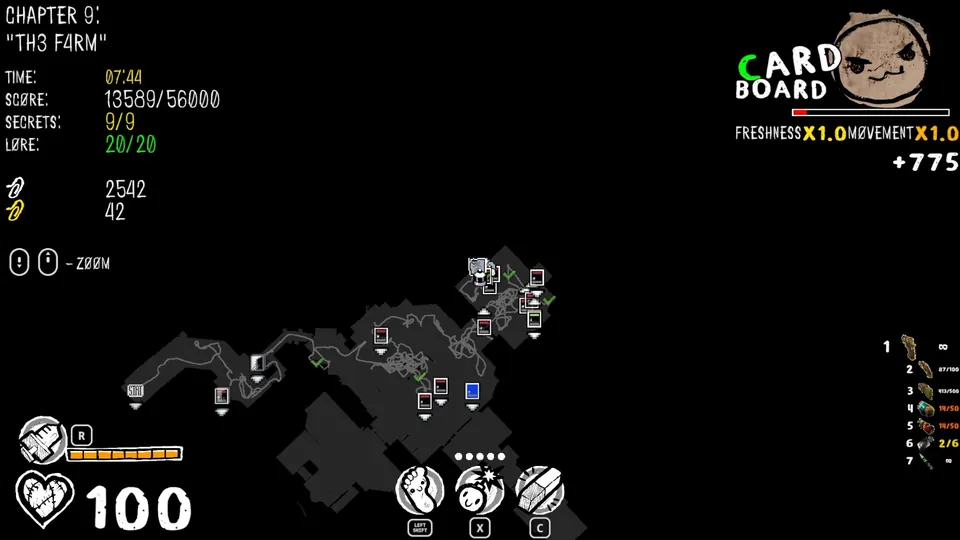 Chapter 9 map showing the secret's location