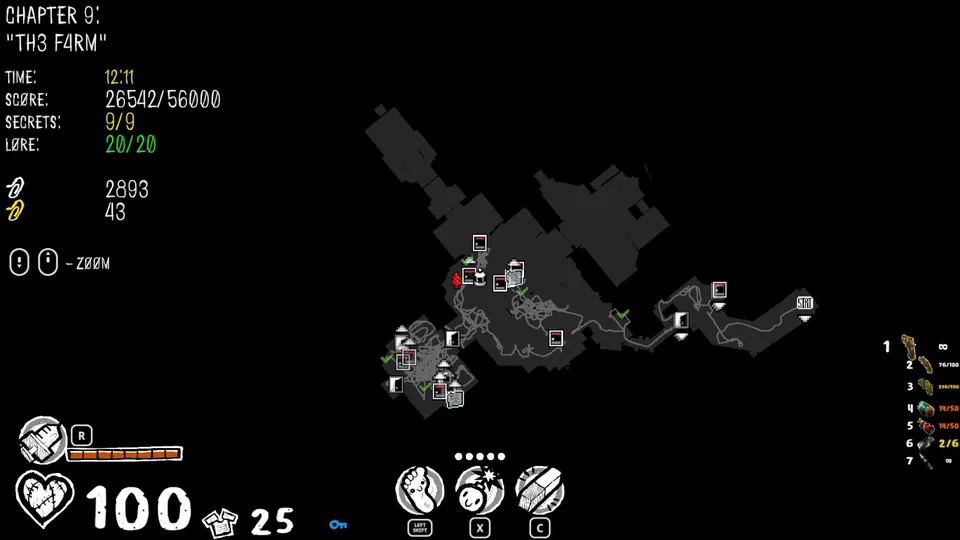 Chapter 9 map showing the secret's location