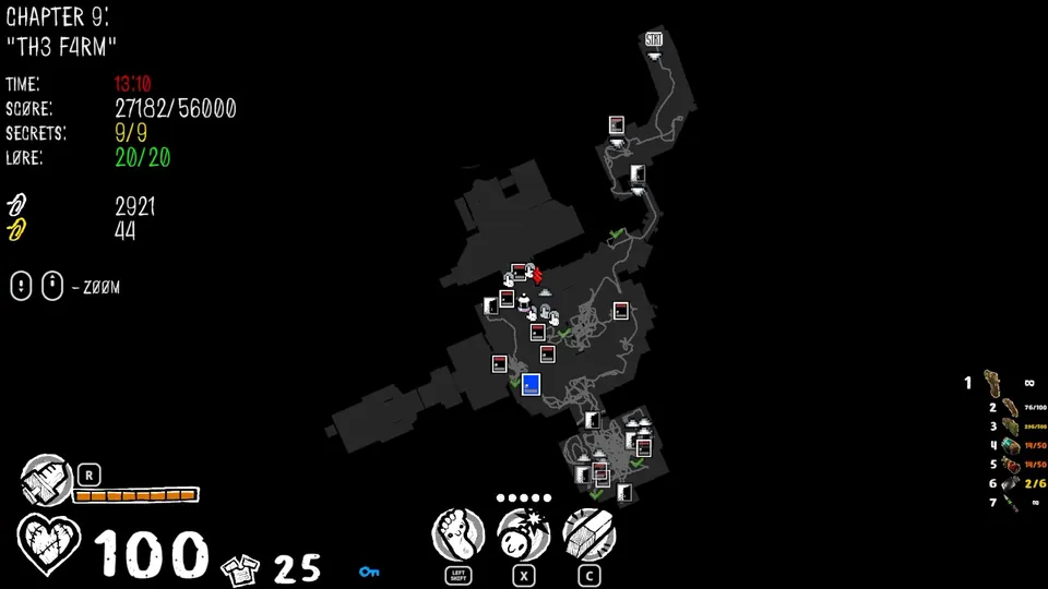 Chapter 9 map showing the secret's location