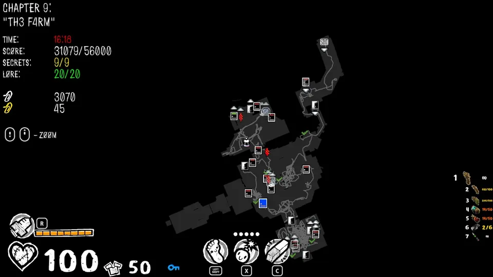 Chapter 9 map showing the secret's location