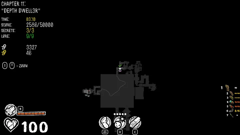 Chapter 11 map showing the secret's location