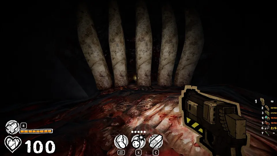 Teeth blocking the path