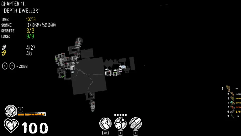 Chapter 11 map showing the secret's location