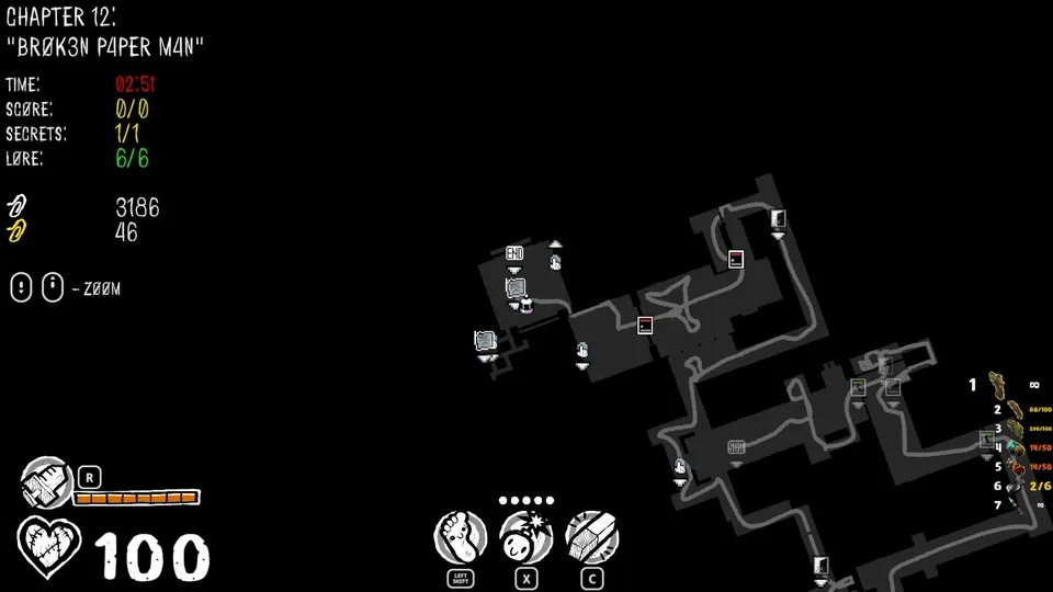 Chapter 12 map showing the secret's location