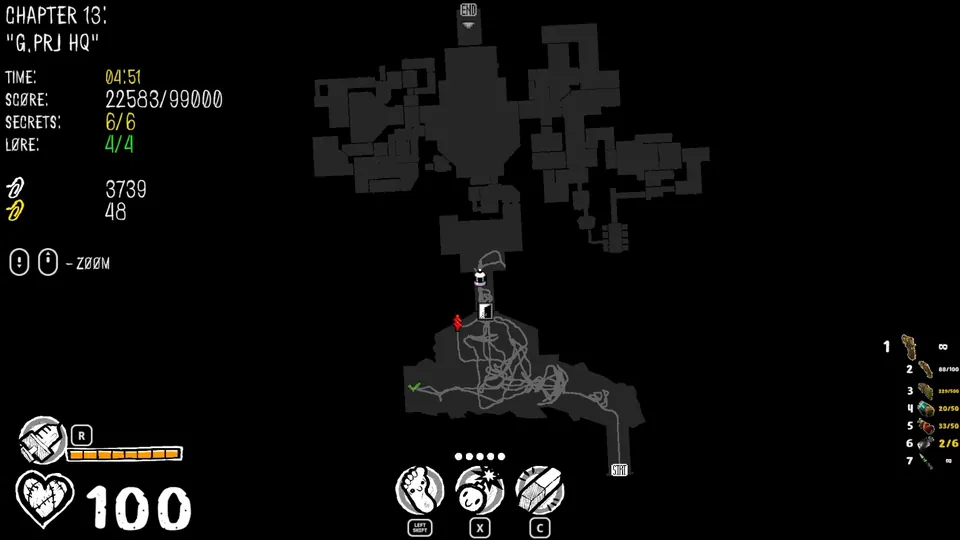 Chapter 13 map showing the secret's location