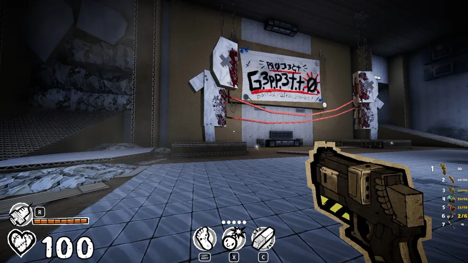 Project geppetto sign inside the HQ