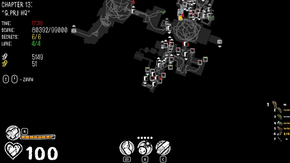 Chapter 13 map showing the secret's location