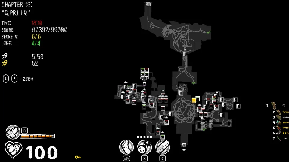Chapter 13 map showing the secret's location