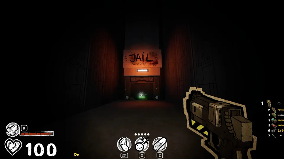 Jail sector entrance