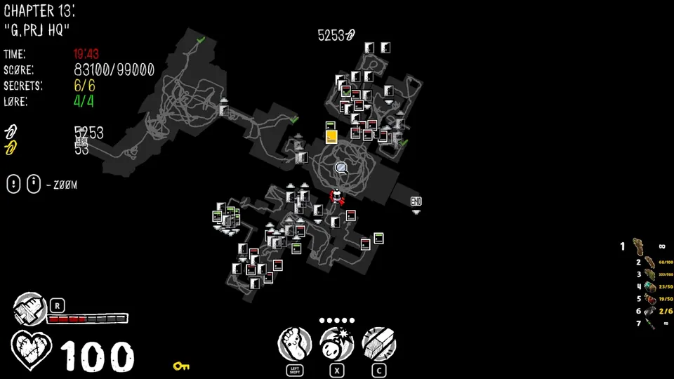 Chapter 13 map showing the secret's location