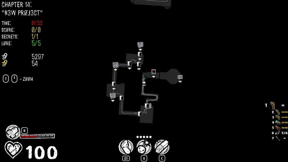 Chapter 14 map showing the secret's location