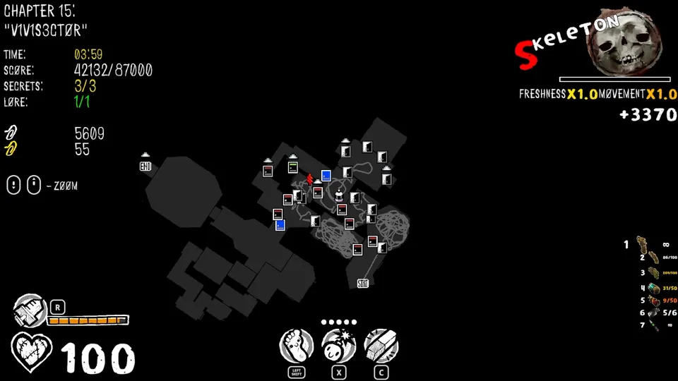 Chapter 15 map showing the secret's location