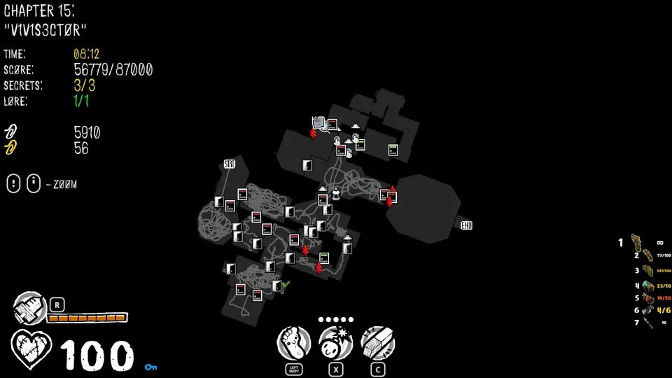 Chapter 15 map showing the secret's location