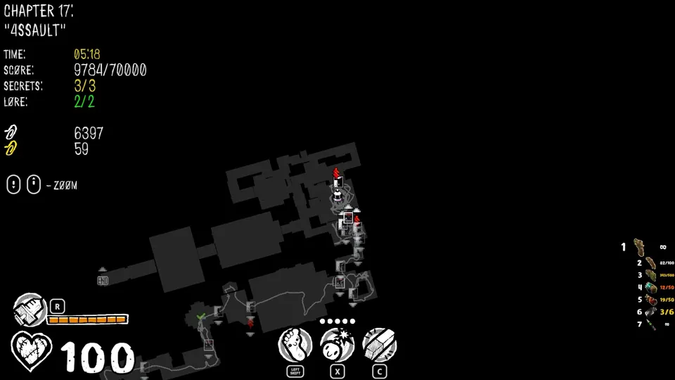 Chapter 17 map showing the secret's location