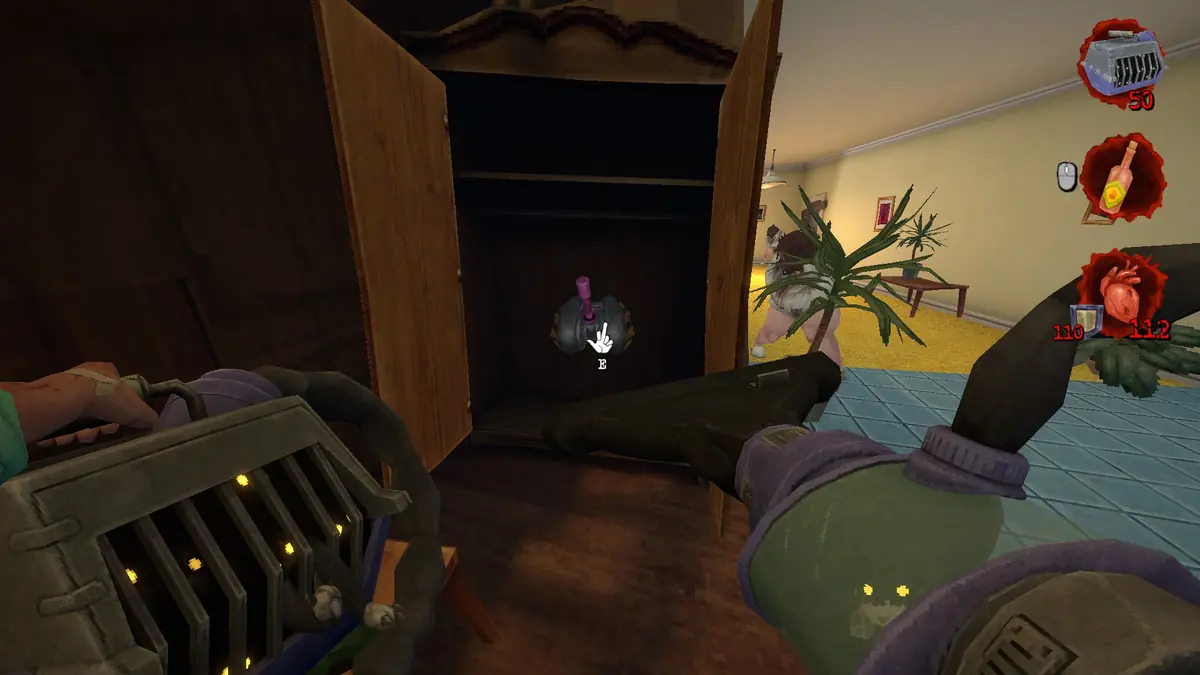 Postal Brain Damaged Area 69 Secret #3: Under the Stairs location 1